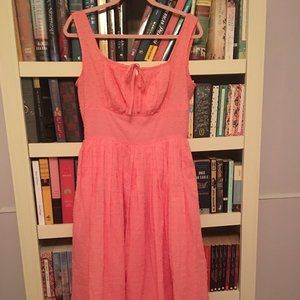 Hearts and Found pink Swiss dot Michelle dress